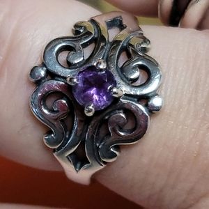 James Avery Spanish Lace Ring with Amethyst